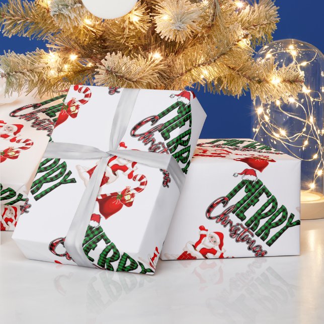 God Jul av Tomte- Matta presentpapper (Helgdagar)