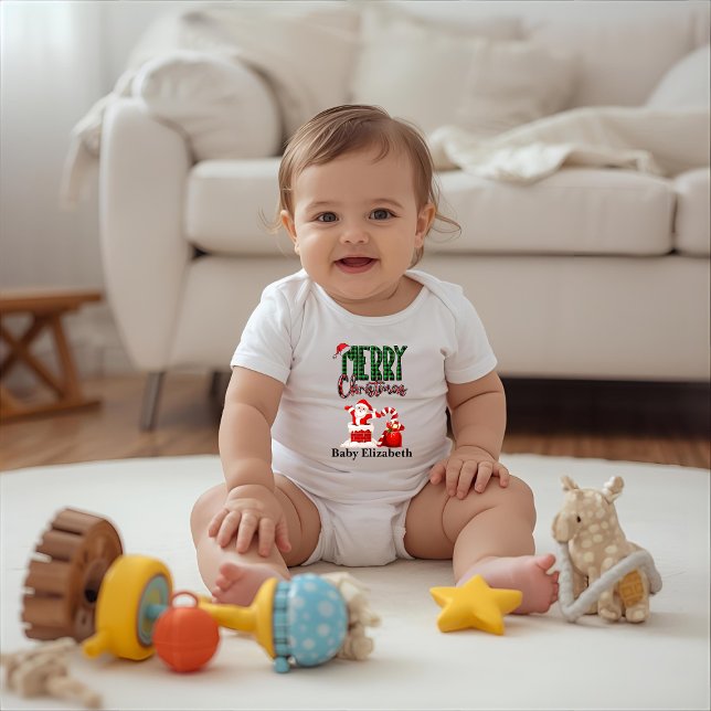 God Jul av Tomte - Personlig Bebisströja T Shirt (Skapare uppladdad)