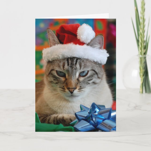 God jul (även om du är stygg) helgkort (Framsida)