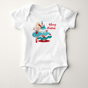 God jul Baby Bodykostym T Shirt