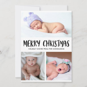 God jul   Baby första julfoto Julkort