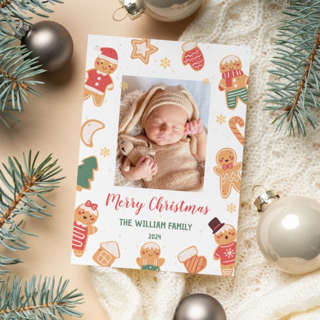 God Jul Baby Foto Julkort Inbjudningar (Skapare uppladdad)