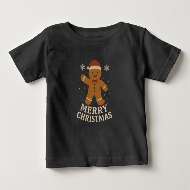 God jul baby överst t shirt (Framsida)