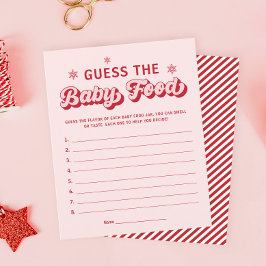 God jul! Baby Shower gissar att Baby Food Game