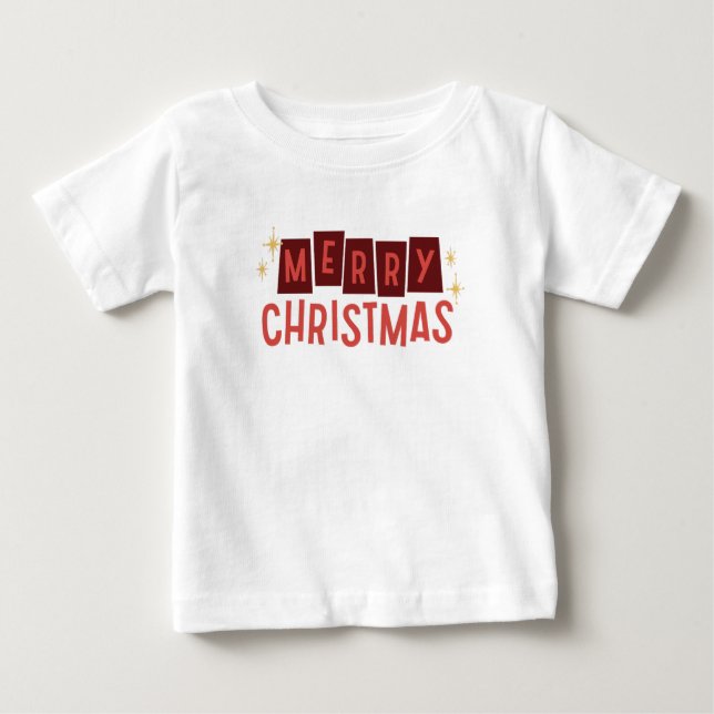 God jul Baby/Småbarn Shirt T Shirt (Framsida)