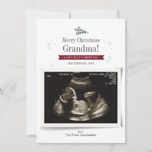 God jul Baby Sonograph Photo Grandma