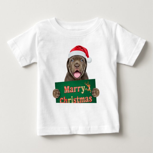 "God jul Baby T-Shirt - Cute Helgdag (Framsida)