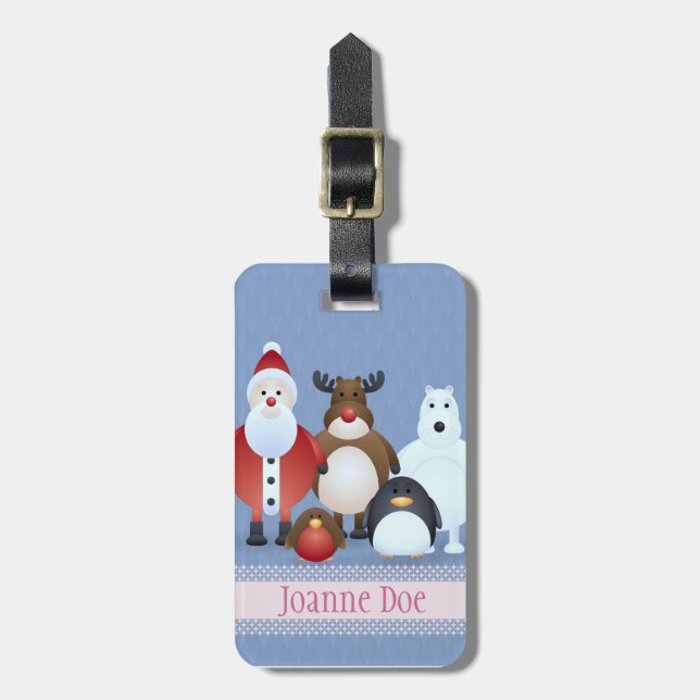 God jul bagagebricka (Vertikal Framsida)