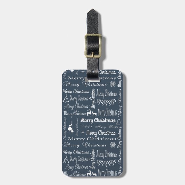 God jul bagagebricka (Vertikal Framsida)