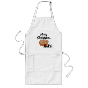 God jul Baker Apron Långt Förkläde