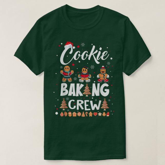 God jul, Baking Crew Funny Julafton Cookie Hol T Shirt (Design framsida)
