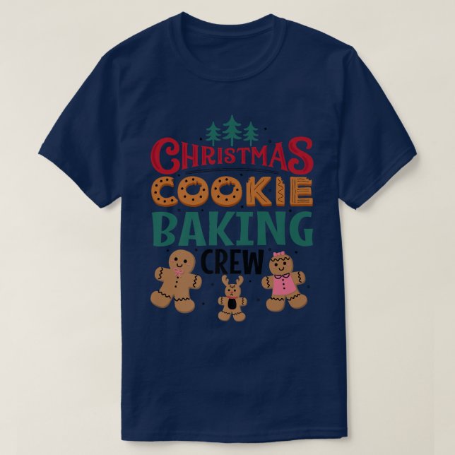 God jul - Baking Crew Gingertea Team Sant T Shirt (Design framsida)