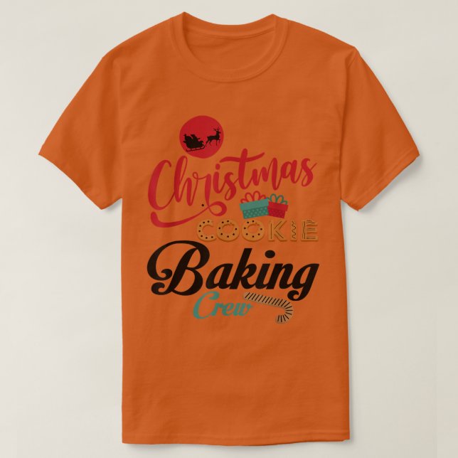God jul - Baking Crew Gingertea Team Sant T Shirt (Design framsida)