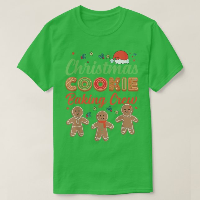 God jul - Baking Crew Gingertea Team Sant T Shirt (Design framsida)