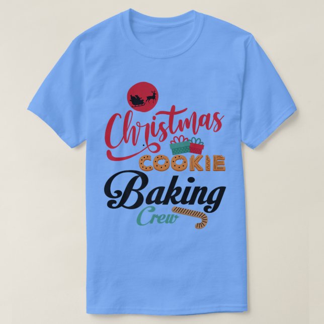 God jul - Baking Crew Gingertea Team Sant T Shirt (Design framsida)