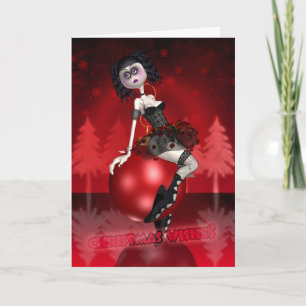 God jul - Ballet Dancer - Baubles Helgkort