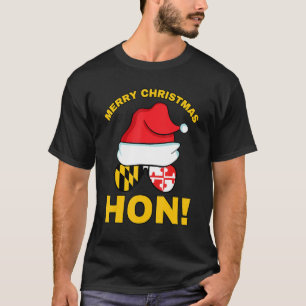 God jul Baltimore Hon Maryland Statlig flagga T Shirt