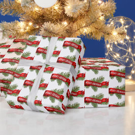 God jul banderoll på Gräs Presentpapper
