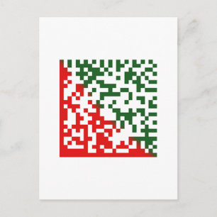 God jul Barcode Helg Vykort
