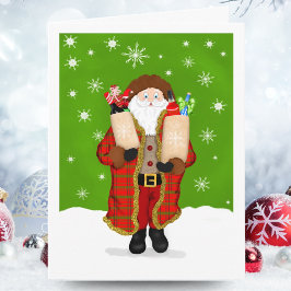 God jul Bartender Jultomten med Liquor Kort