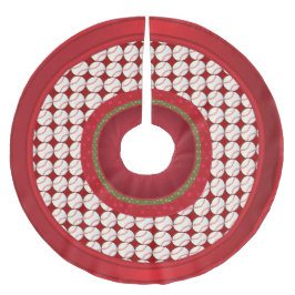 God jul Baseball Älskare Julgransmatta Borstad Polyester