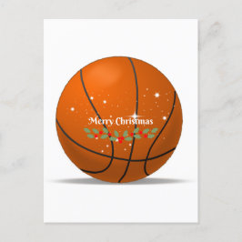 God jul Basketball Helg Vykort