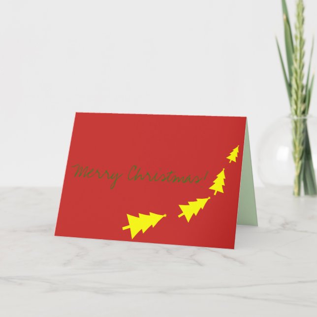 God Jul Bästa önskningar Julgran Julkort Helgkort (Framsida)
