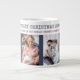 God jul bästa Pappa i World 4 Photo Jumbo Mugg