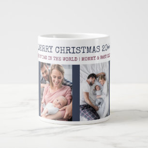 God jul bästa Pappa i World 4 Photo Jumbo Mugg