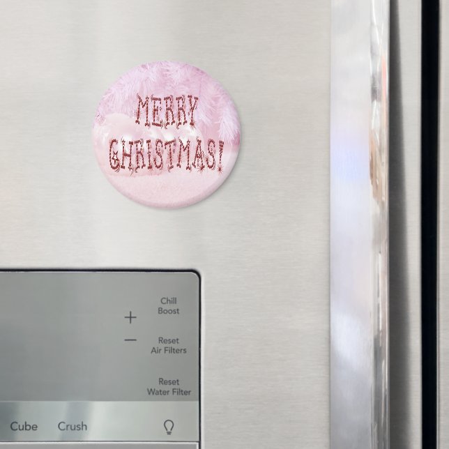God jul Bauble och Stars Font Magnet (In Situ (Fridge))