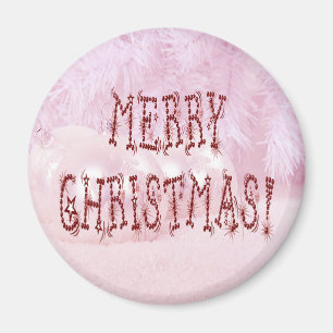 God jul Bauble och Stars Font Magnet