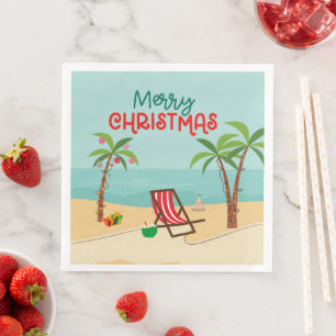 God jul Beach Party Pappersservett