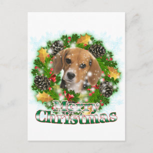 God jul Beagle Helg Vykort