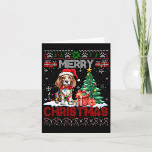 God jul Beagle Hund älskare Ugly Julafton Sweater Kort