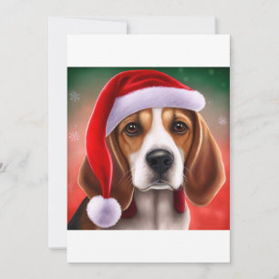 God Jul Beagle Hund Gift T-Shirt Julkort