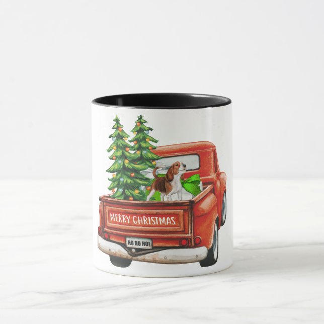 God jul Beagle Hund Mugg (Center)