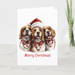 God jul Beagle Hundar Helgkort