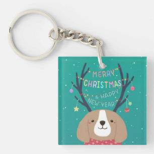 God jul: Beagle Illustration Art