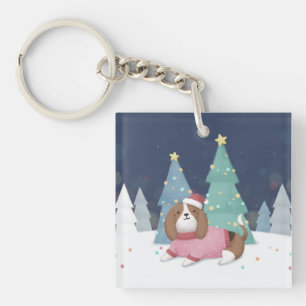 God jul: Beagle Illustration Art
