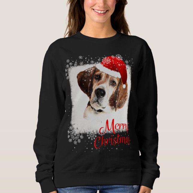 God jul Beagle T Shirt (Framsida)