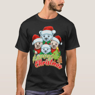 God jul Bear Familly T Shirt