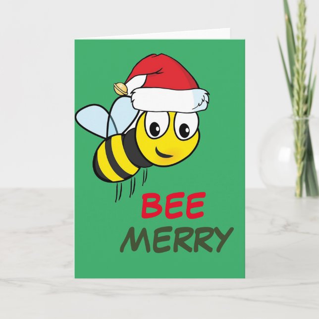God jul Bee Helgkort (Framsida)