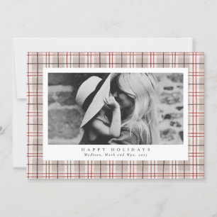 God jul Beige Play One Photo Julkort
