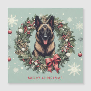 God jul belgisk Malinois Hund Julafton