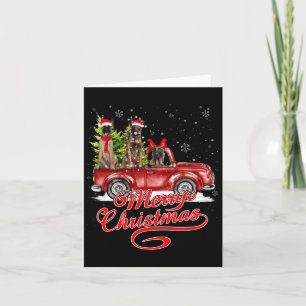 God jul belgisk Malinois Santa Reindeer Re Kort