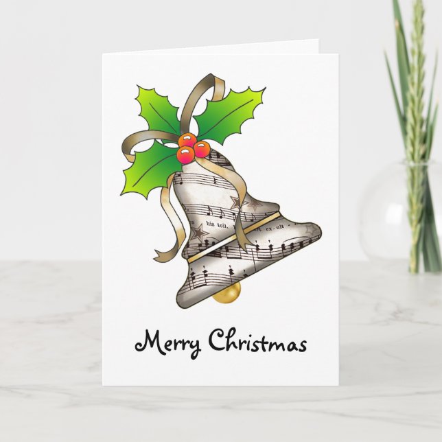 God jul Bell Helgkort (Framsida)
