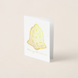 God jul Bell Sugar Cookie Sprinkles Julafton Folierat Kort