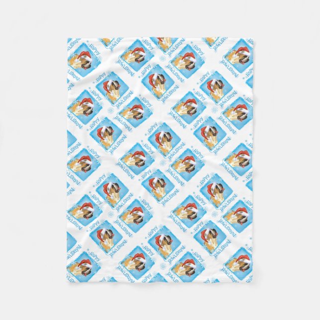 God jul Bernard Fleece Blanket (Framsidan)