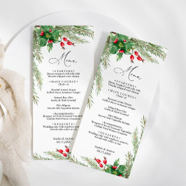 God jul Berries Bröllop Menu Meny