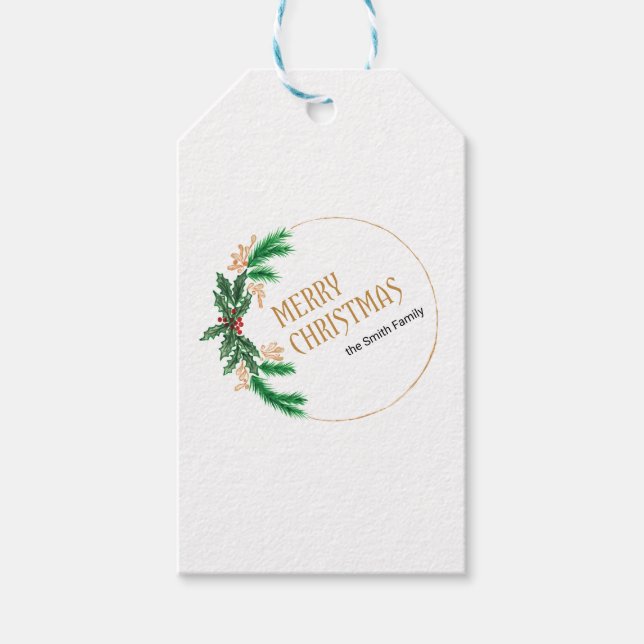 God jul Berries Wandan Presentetikett (Framsidan)